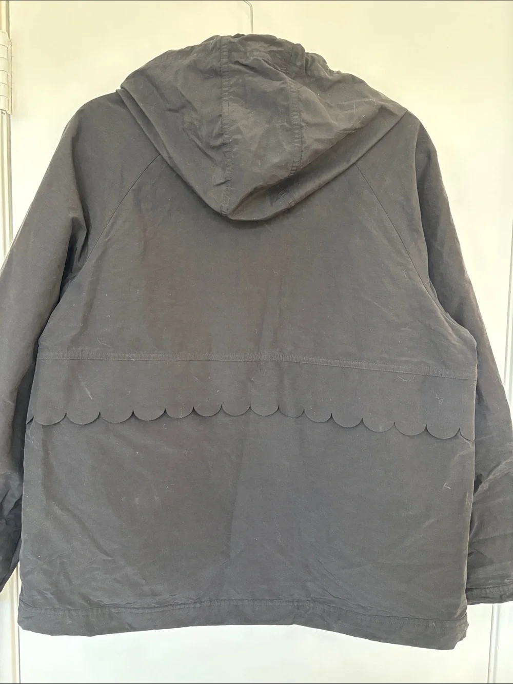 kate spade Black Hooded Half-Zip Utility Jacket
